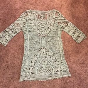 Beach knit “Lacey” dress 100% cotton